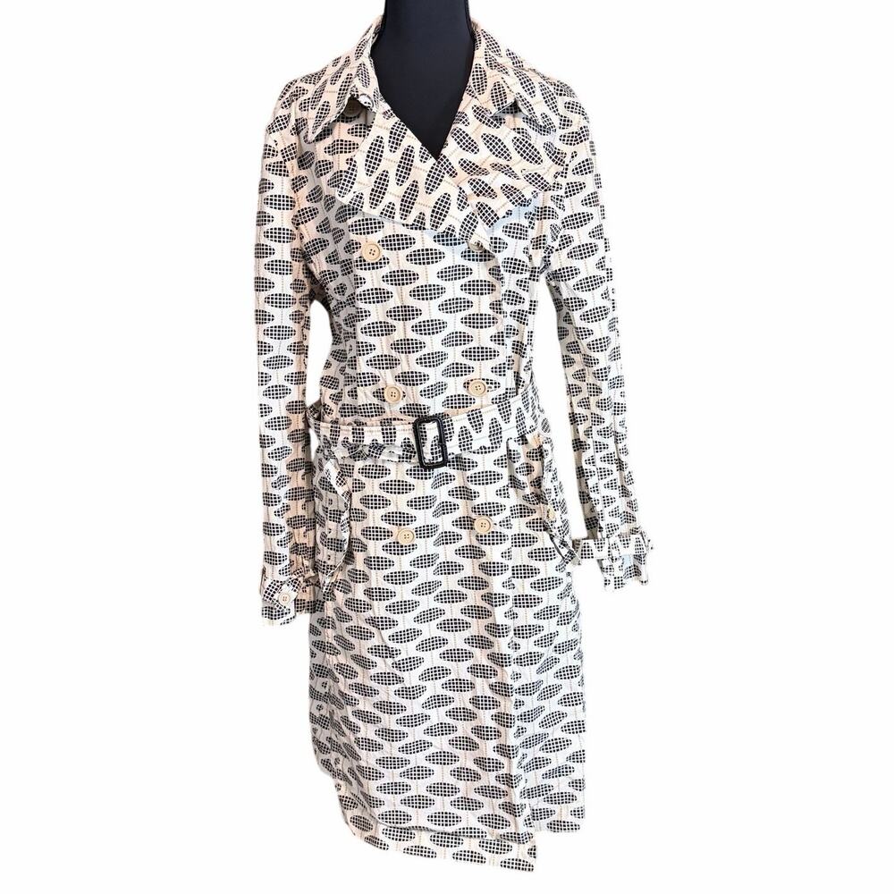 GAP Monochrome Geometric Trench Coat